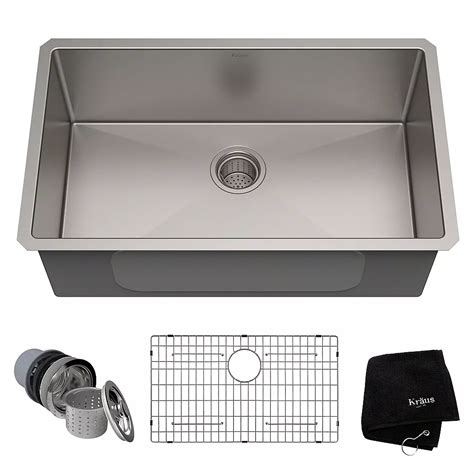 stainless steel sink for 30 cabinet|kraus 30 inch undermount sink.